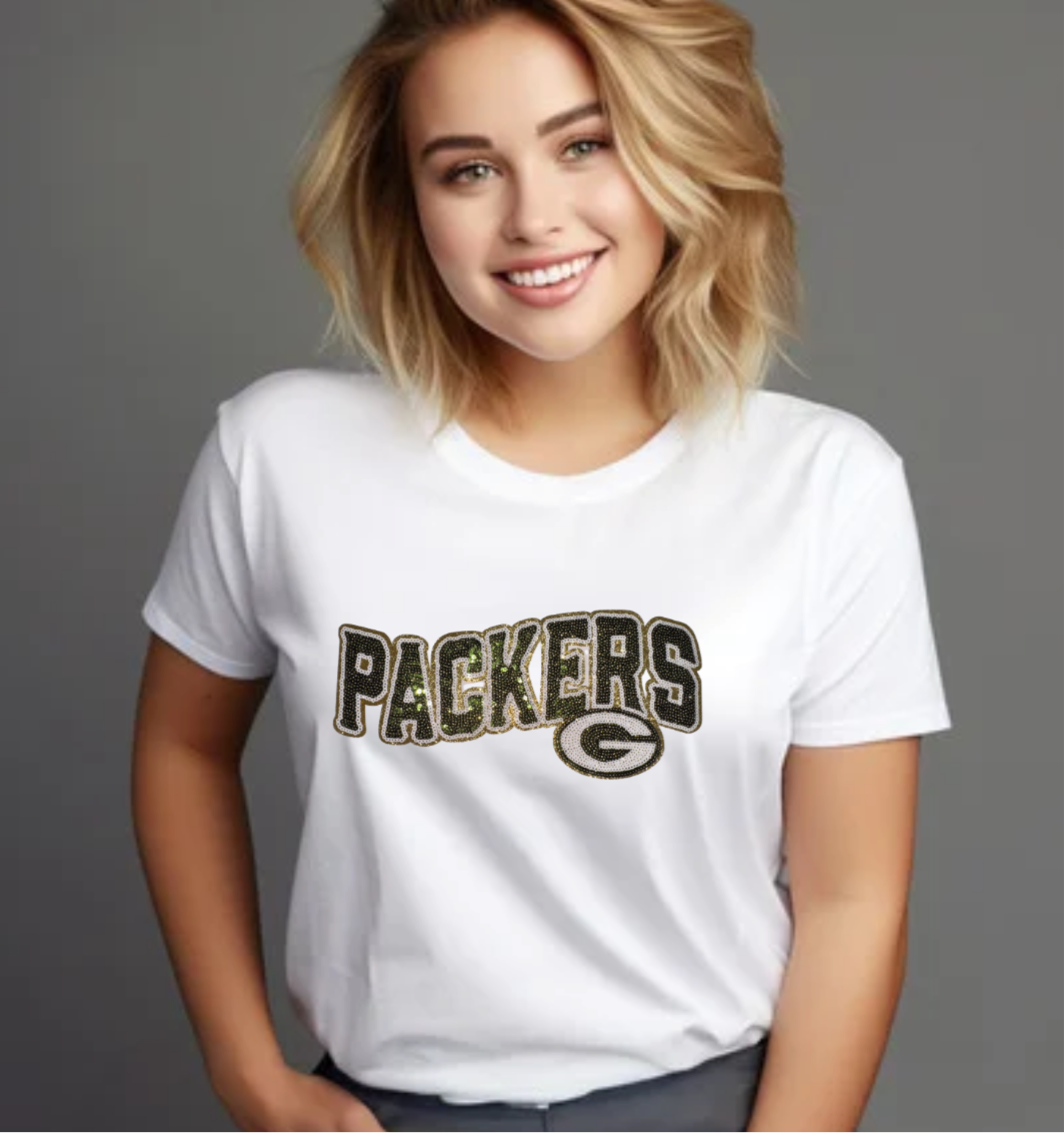 GB Packers Sequin Patch