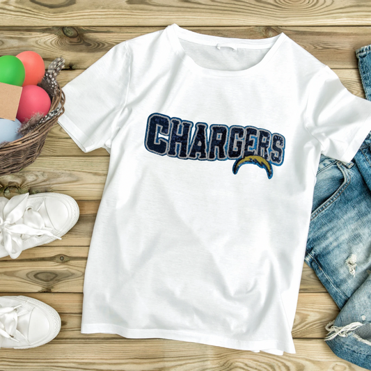Chargers sequin patch