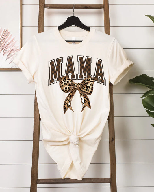 Checkered Mama w/Cheetah Bow