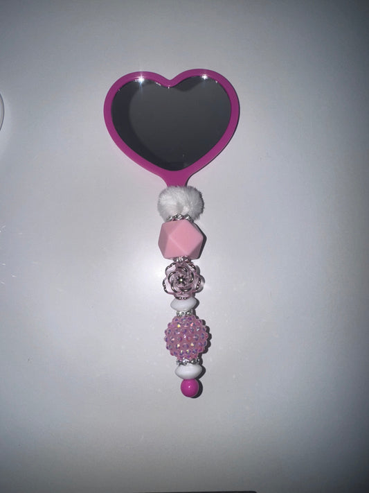 Pink Heart Mirror