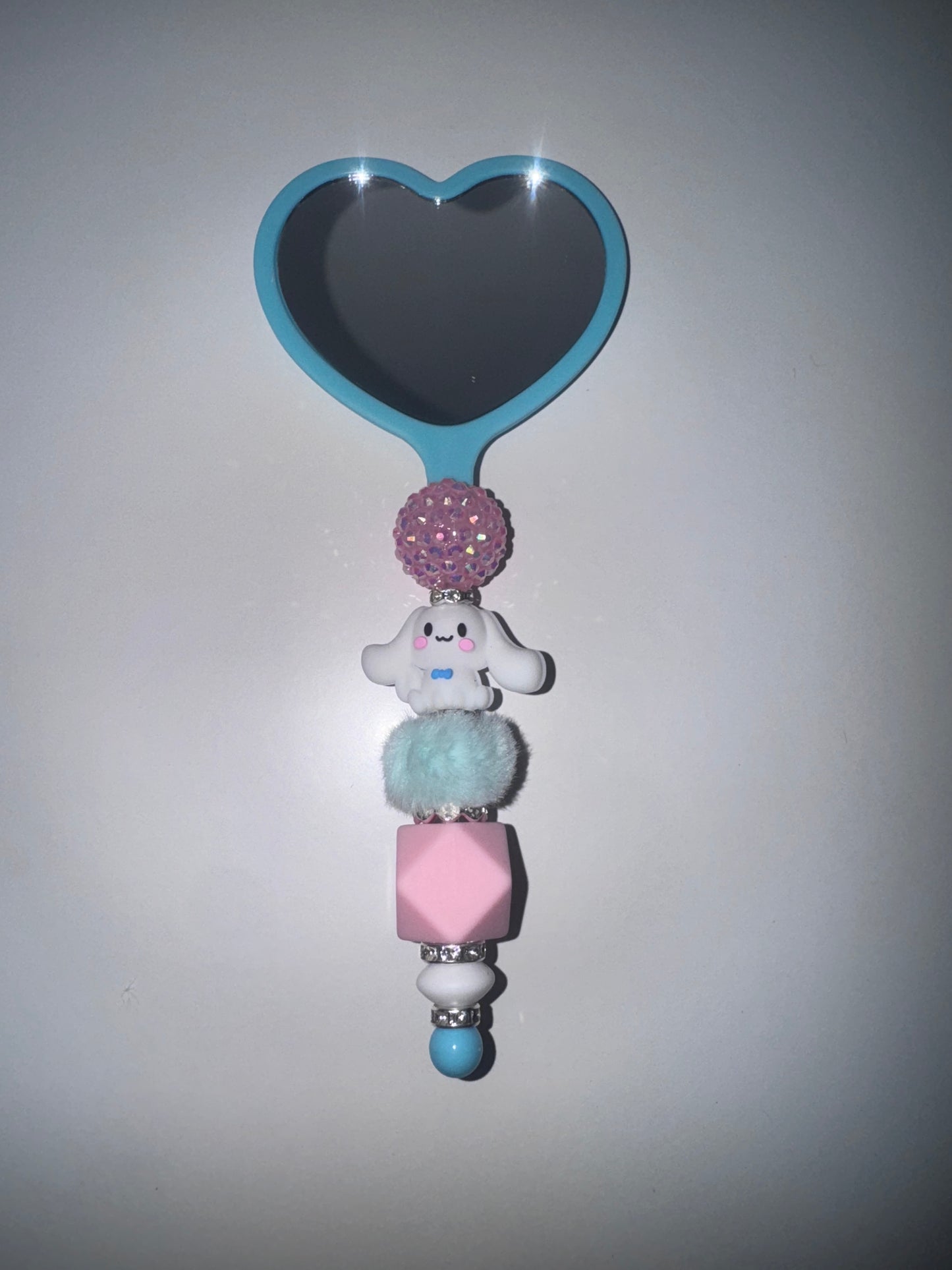 Cinnamon roll heart mirror